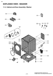 Diagram 4 Diagram and Parts List for W3P7CWUBWVM ABWEUUS LG Washer