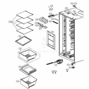 Part Location Diagram of ACQ87309243 LG COVER ASSEMBLY,HINGE