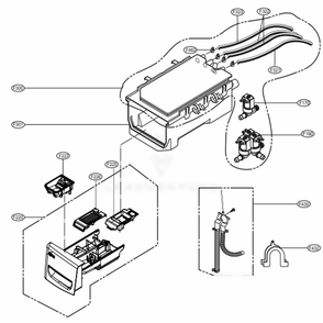 Part Location Diagram of AGL30019114 LG PANEL ASSEMBLY,DRAWER