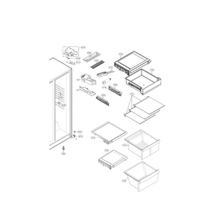 Part Location Diagram of ACQ87498113 LG COVER ASSEMBLY,HINGE