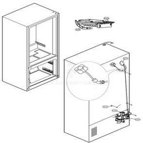 Valve And Water Tube Parts Diagram and Parts List for LFCS28768S ASTCNA2 LG Refrigerator