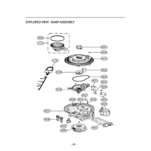 Section 7 Diagram and Parts List for LDF9810ST ASTEEUS LG Dishwasher
