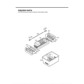 Section 1 Diagram and Parts List for LFC21770ST AST1LGA LG Refrigerator