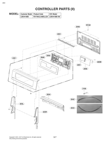 Controller Parts Diagram and Parts List for FD1784LS ABDLLGA LG Range
