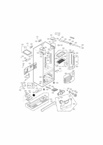 Case Parts Diagram and Parts List for 79570323310  Kenmore Refrigerator