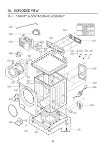 Diagram 1 Diagram and Parts List for FH4G2CDNV1 ABWEVUS LG Washer