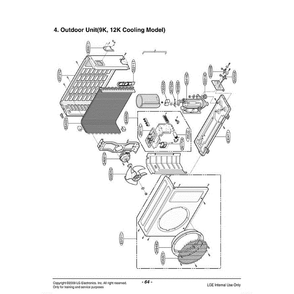 Section Diagram and Parts List for LSUJ0910CL AMBCEUS LG Air Conditioner