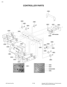 Controller Parts Diagram and Parts List for FS1787US AB6LSTD LG Range