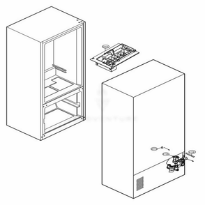 Icemaker Parts Diagram and Parts List for LRFCS25D3S ASTCNA0 LG Refrigerator