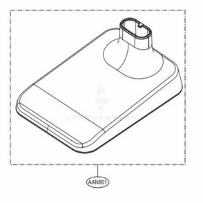 Base Assembly, Lower Diagram and Parts List for A902RM ABRELGA LG Upright Vacuum