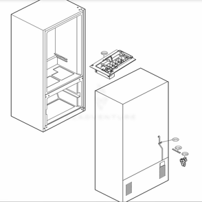 Icemaker Parts Diagram and Parts List for 79412 ASWCSE0 LG Refrigerator