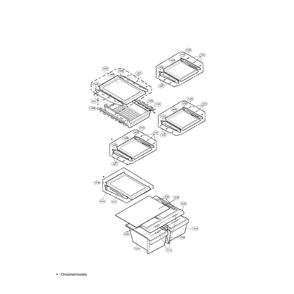 Refrigerator Diagram and Parts List for LRTN19314TT  LG Refrigerator