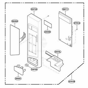 Part Location Diagram of 5020W2A138B LG BUTTON