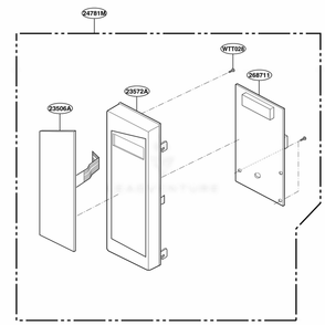 Part Location Diagram of 3720W1C001B LG PANEL,CONTROL