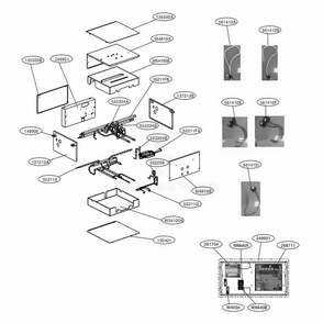 Part Location Diagram of 6871A30052B LG PCB ASSEMBLY,MAIN