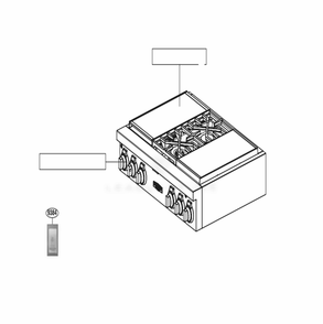 Main Diagram and Parts List for SKSRT360SIS ASTESGN LG Range