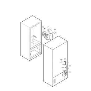 Ice And Maker Diagram and Parts List for LRFC21755TT 00 LG Refrigerator