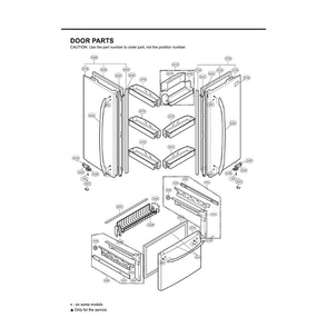 Section 5 Diagram and Parts List for LFC25770SW ASWCLGA LG Refrigerator