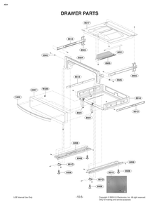 Drawer Parts Diagram and Parts List for FG4763LS ASTELGA LG Range