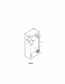 Valve And Water Tube Parts Diagram and Parts List for 79572036111  Kenmore Refrigerator