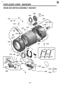 Diagram 7 Diagram and Parts List for WKHC152HWA ABWEEUS LG Washer Dryer Combo