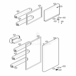 Door Parts Diagram and Parts List for LTCS24223D ASBCNA3 LG Refrigerator