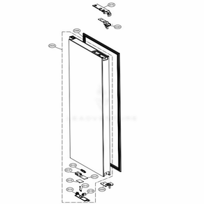 R-Room Home Part Diagram and Parts List for URNTC2306N AGRCNA0 LG Refrigerator