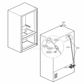 Valve And Water Tube Parts Diagram and Parts List for LNXS30996D ASBCNA0 LG Refrigerator