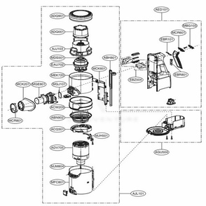 Part Location Diagram of EBZ63458508 LG CONTROLLER ASSEMBLY,PART