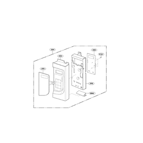Controller Diagram and Parts List for LMV2053SB 00 LG Microwave