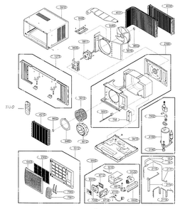Part Location Diagram of 3530A10068A LG Grille,Inlet