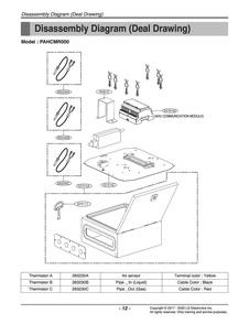 Diagram 1 Diagram and Parts List for PAHCMR000 ENCSLUS LG Air Conditioner