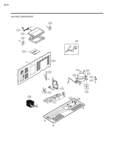 Machine Compartment Diagram and Parts List for GM-J267NSBL ASTCSE6 LG Refrigerator