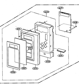 Part Location Diagram of 3550W1A081A LG COVER,(FRONT)