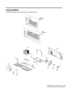 Cycle Parts Diagram and Parts List for GR-J308MSRM ASTCNA1 LG Refrigerator