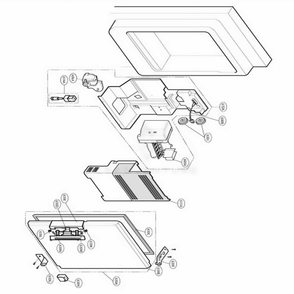 Ice Maker And Ice Bin Parts Diagram and Parts List for 79763 AST1SEF LG Refrigerator