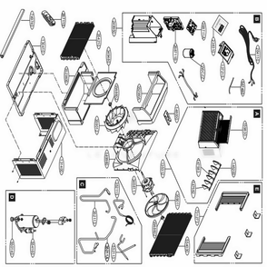 Main Diagram and Parts List for LW6017R AT1AYOW LG Air Conditioner