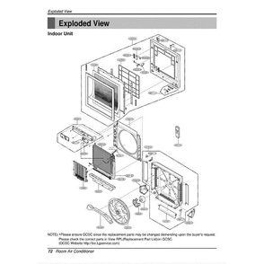 Section Diagram and Parts List for LAN091CNP ANCAEUS LG Air Conditioner