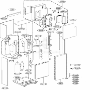 Part Location Diagram of EBR48168208 LG PCB ASSEMBLY