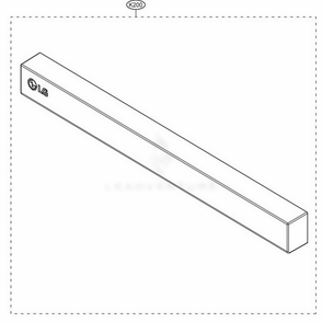 Panel Assembly Diagram and Parts List for LDF5545ST ASTEEUS LG Dishwasher