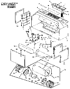 Range Hood Diagram and Parts List for 2335538912  Kenmore Range Hood