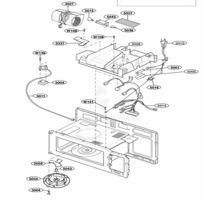 Interior Parts 2 Diagram and Parts List for 62644 ABSESEA LG Range
