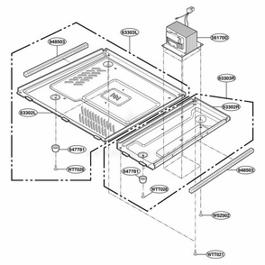 Base Plate Parts Diagram and Parts List for YMT3135SHQ M1EWPC LG Range