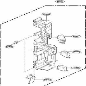 Latch Board Parts Diagram and Parts List for MH7130XEZ1 A1EWRP LG Range