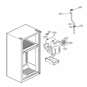 Icemaker Parts Diagram and Parts List for LTC22350WH ASWCNA0 LG Refrigerator