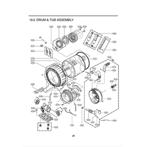 Section 3 Diagram and Parts List for WM0001HTMA ASTEEUS LG Washer
