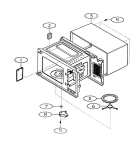 Part Location Diagram of 3112W0U023A LG CASE,U BENDING