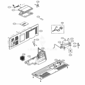 Mechanical Compartment Diagram and Parts List for LSXC22396S ASTCNA2 LG Refrigerator