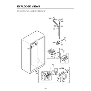 Section 7 Diagram and Parts List for LRSC26910SW ASWCLGA LG Refrigerator