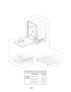 Exploded View Parts Diagram and Parts List for LDF8874ST  LG Dishwasher
